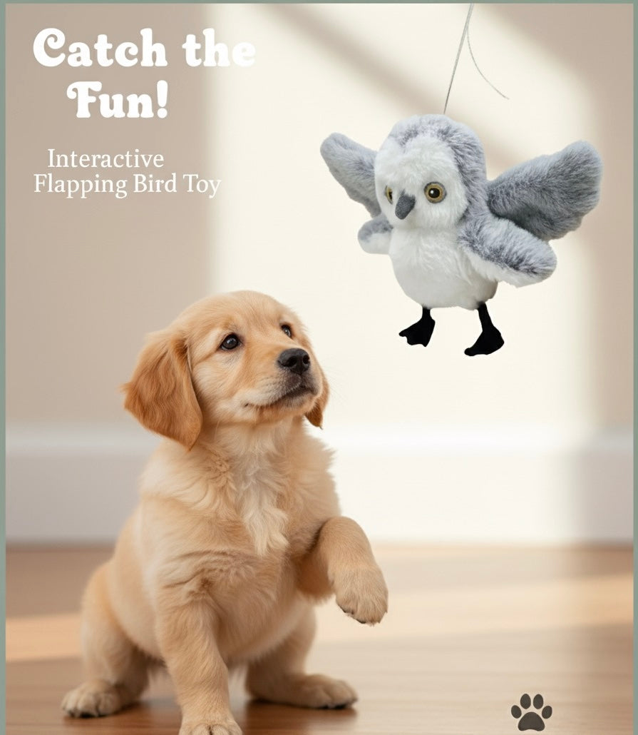 Flapping Bird Cat Toy USB Rechargeable