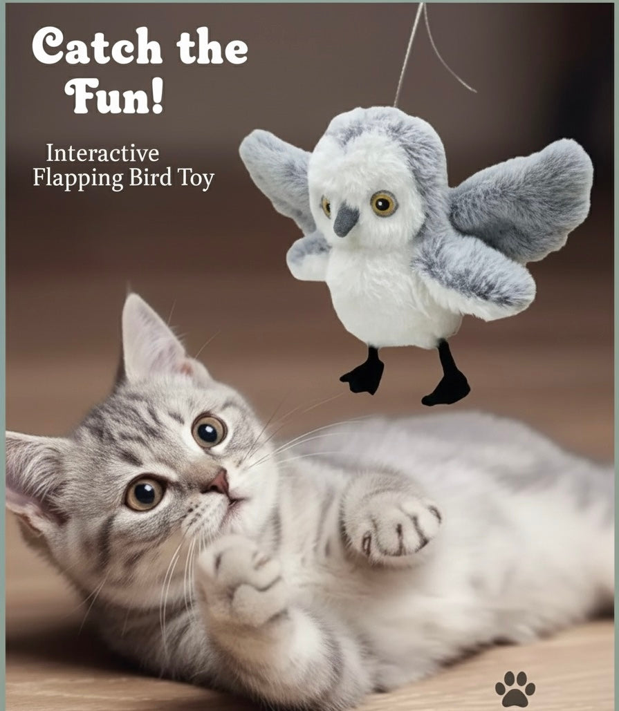Flapping Bird Cat Toy USB Rechargeable