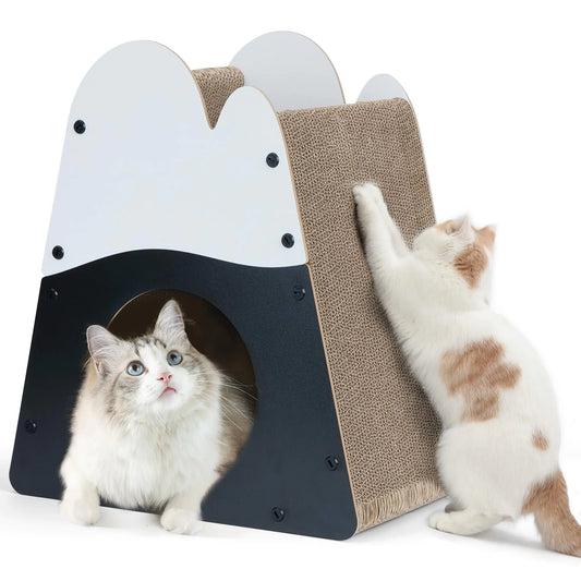 FUKUMARU Cozy Mountain Cat Scratcher House